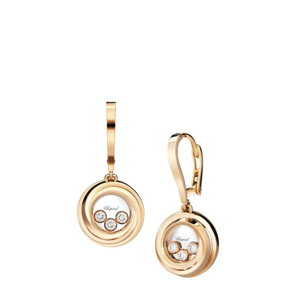 Happy Emotions Earrings, Rose Gold, Diamonds